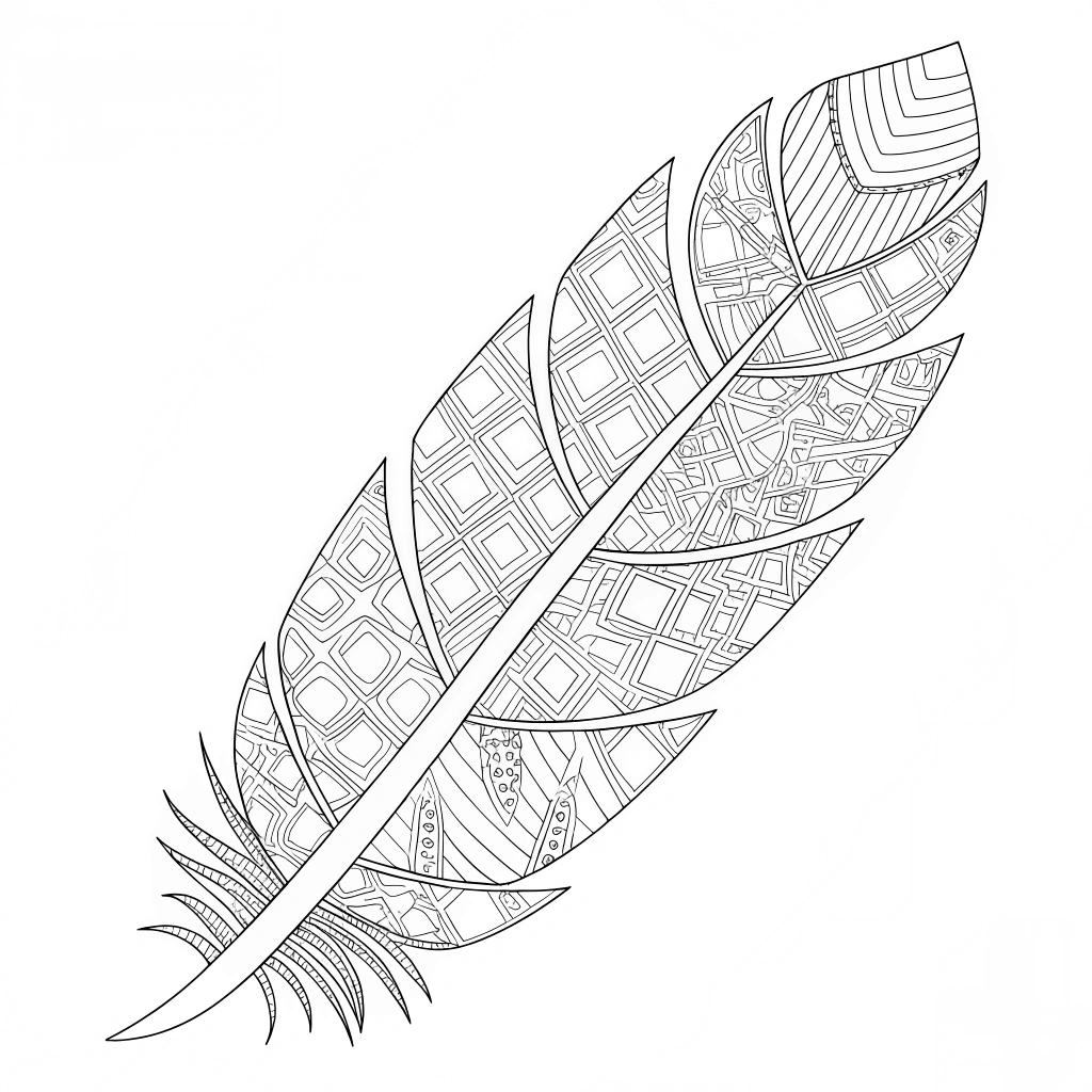 A zentangle style coloring page